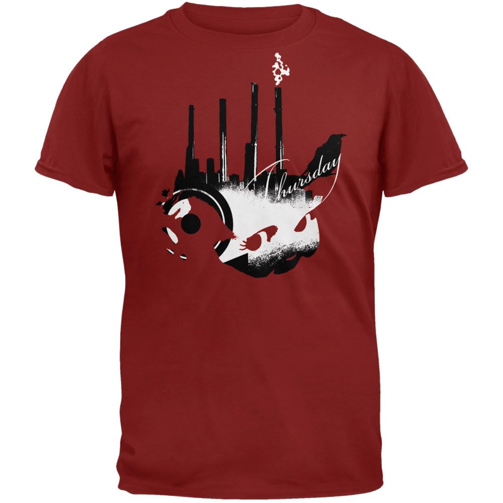 Thursday - Premium Cotton Factory T-Shirt - Small Red - Casual Wear & Everyday Comfort for Men & Women