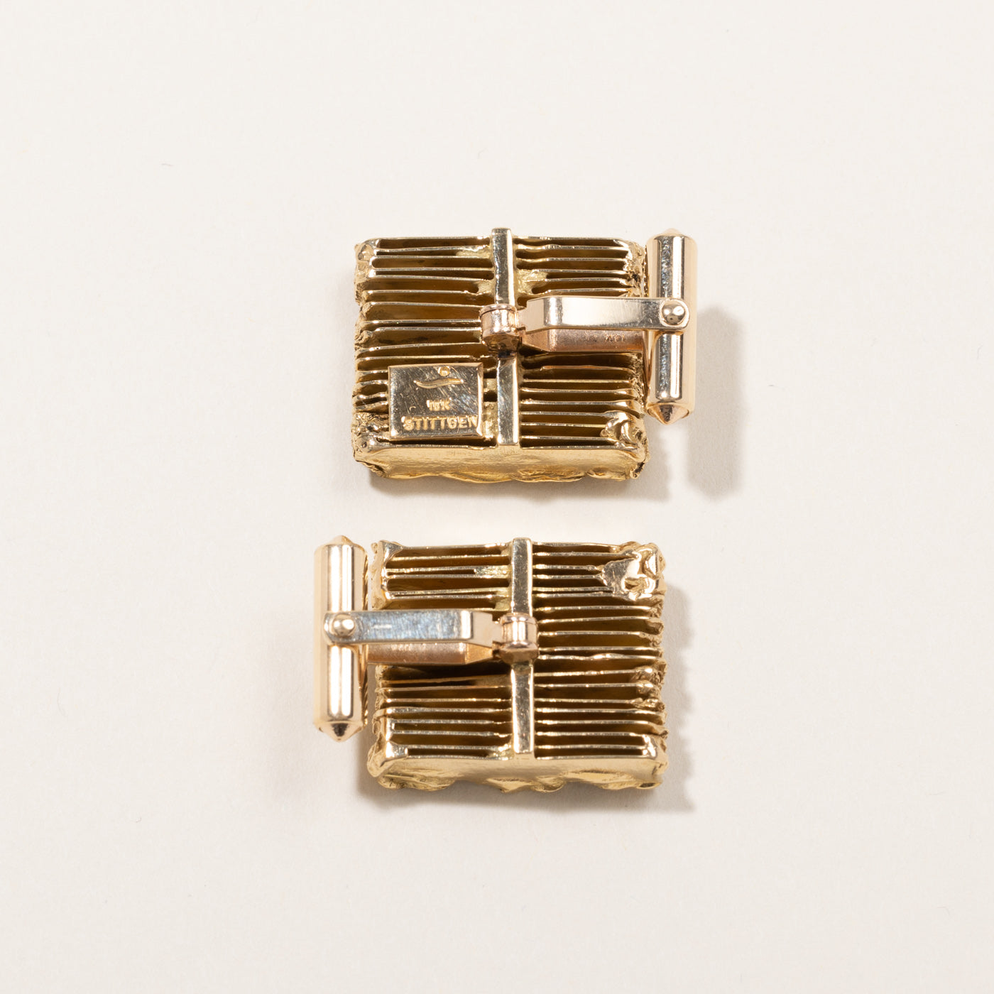 Elegant Textured Diamond Cufflinks for Men - 0.44 Carat Total Weight (ctw) - Perfect for Weddings, Formal Events & Business Attire