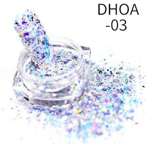 Premium Nail Art Flakes - Metallic Laser Cut Designs for DIY Manicure & Nail Decoration | Perfect for Home Salon, Parties, and Special Occasions