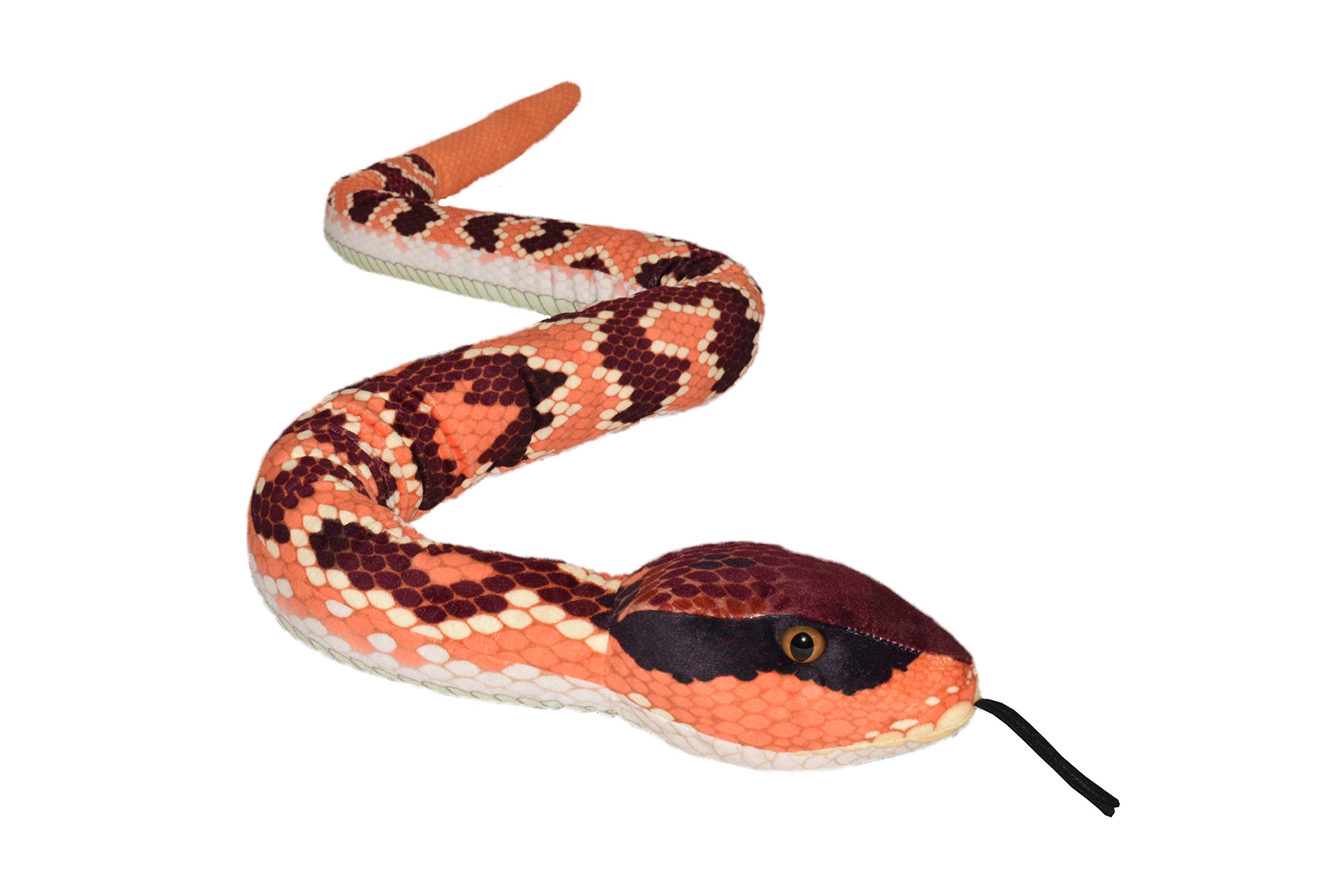 Wild Republic 54-Inch Eastern Cottonmouth Snake Plush Toy - Realistic Stuffed Animal for Kids, Reptile Lovers & Unique Gifts | Perfect for Birthday Presents, Room Decor & Educational Play