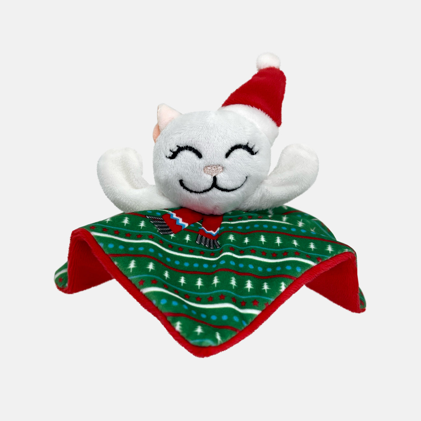 KONG Holiday Crackles Santa Kitty Dog Toy - Durable Chew Toy for Small & Medium Dogs - Christmas Gift for Pets - Perfect for Playtime & Training