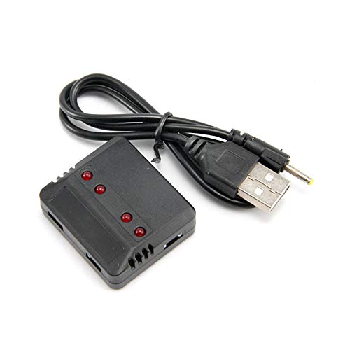 HR SH5 4-Port Fast Charger for FPV Drone & RC Quadcopter - Perfect for Multi-Battery Charging and Racing Drones