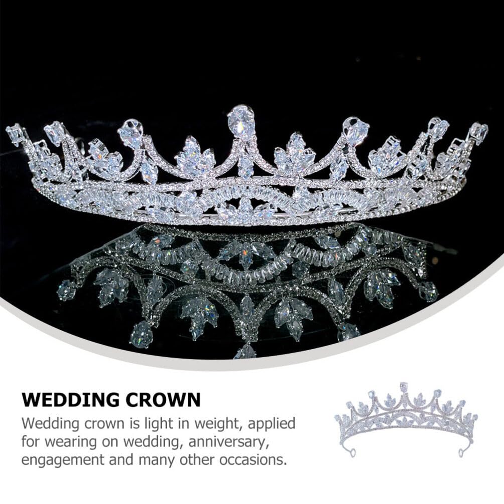 Beavorty Elegant Crystal Crown Headbands & Tiaras for Women - Wedding Hair Accessories for Brides, Girls, Prom, Pageant, and Special Occasions - Perfect for Bridal Shower, Bachelorette Party, and Formal Events