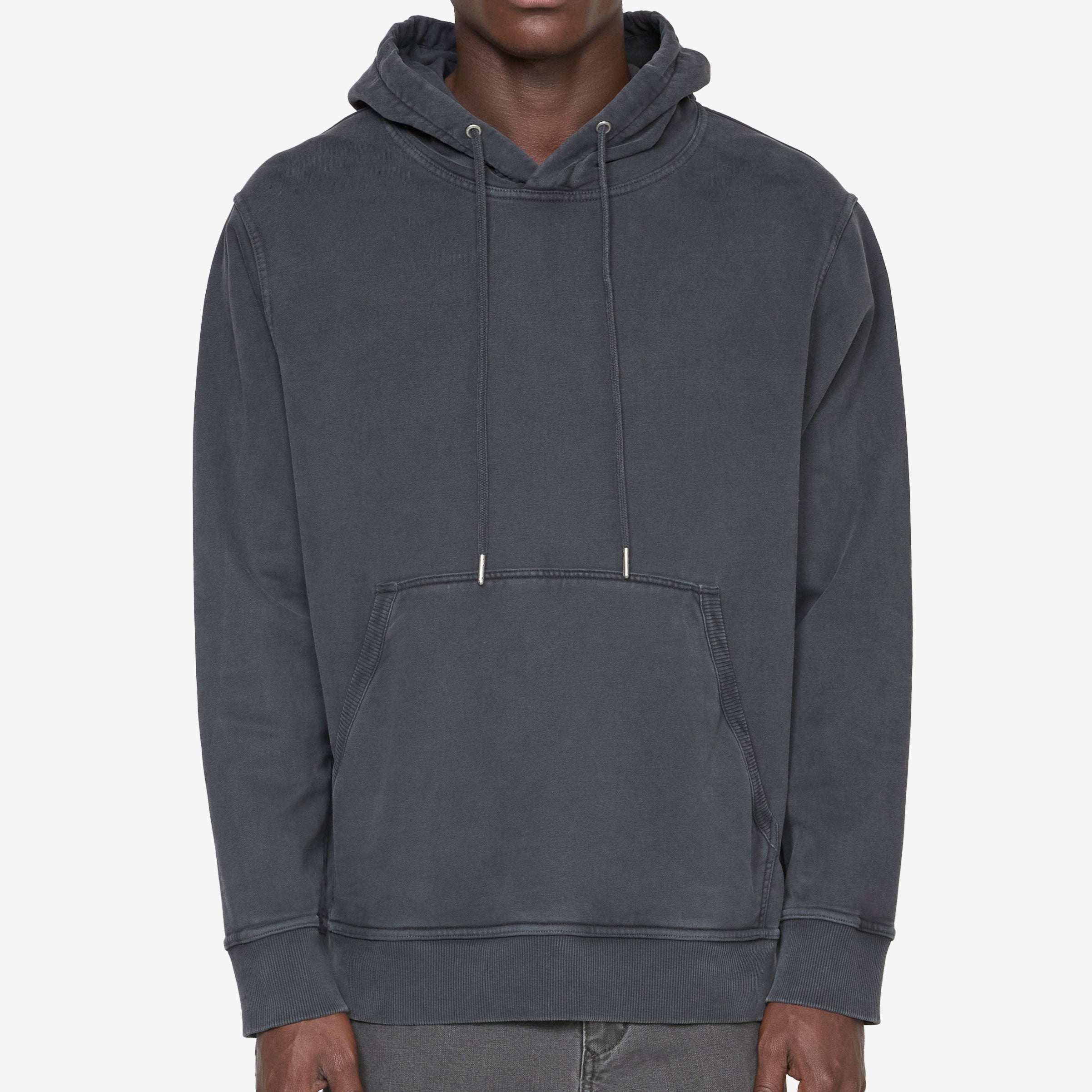 Premium French Terry Hoodie for Men & Women - Soft & Comfortable Black Pullover Hooded Sweatshirt - Perfect for Casual Wear, Gym, and Outdoor Activities