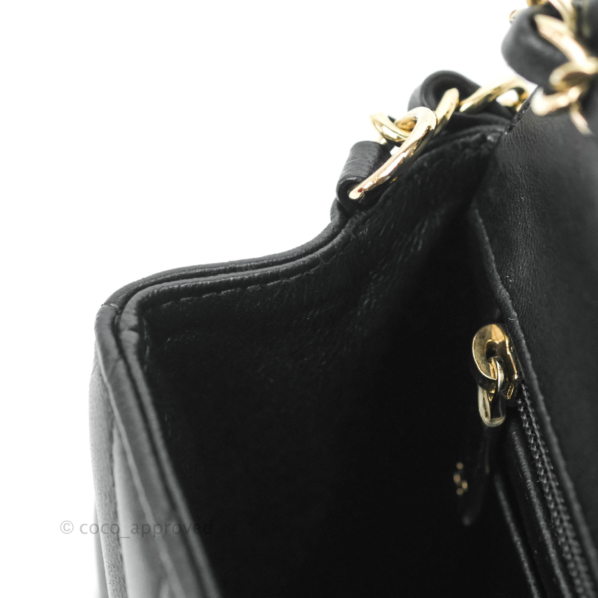 Chanel Chevron Mini Rectangular Flap Bag in Black Lambskin Leather with Gold Hardware - Luxury Crossbody Purse for Women, Perfect for Evening Events & Date Nights