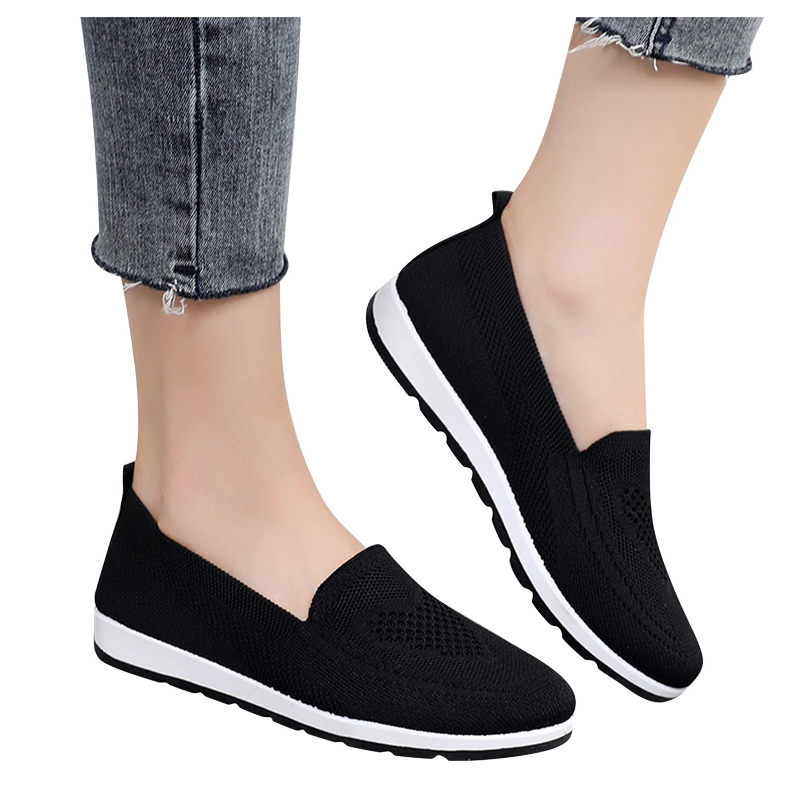 Masbird Women's Slip-On Walking Shoes - Breathable Casual Sneakers for Running, Sports & Outdoor Activities | Perfect for Walking, Jogging, Gym & Daily Wear