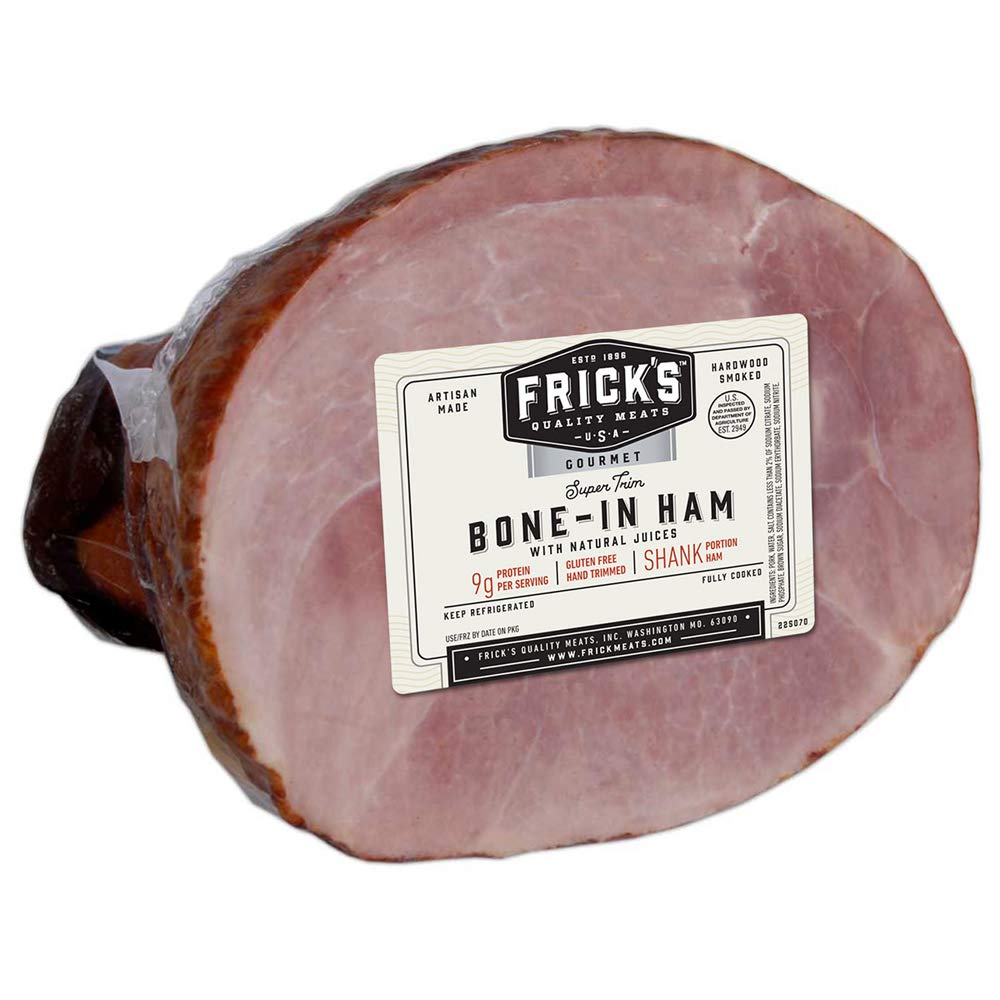 Premium Hickory Smoked Bone-In Ham Portion (7.5 lbs Avg) - Perfect for Holiday Dinners, Family Gatherings & Special Occasions