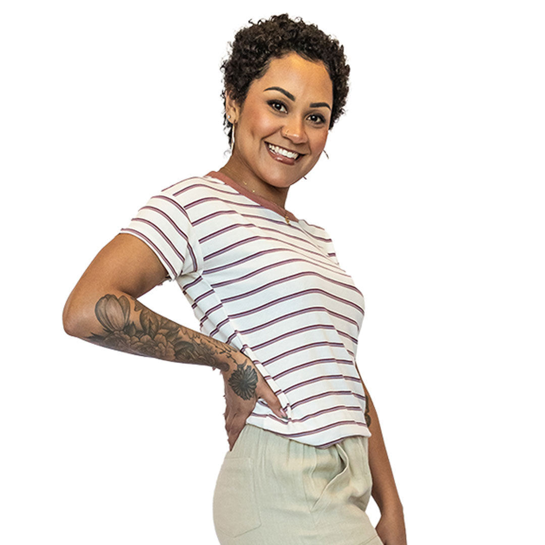 Stylish Striped Knit Top for Women - Trendy Casual & Layering Essential - Perfect for Office, Outings & Everyday Wear
