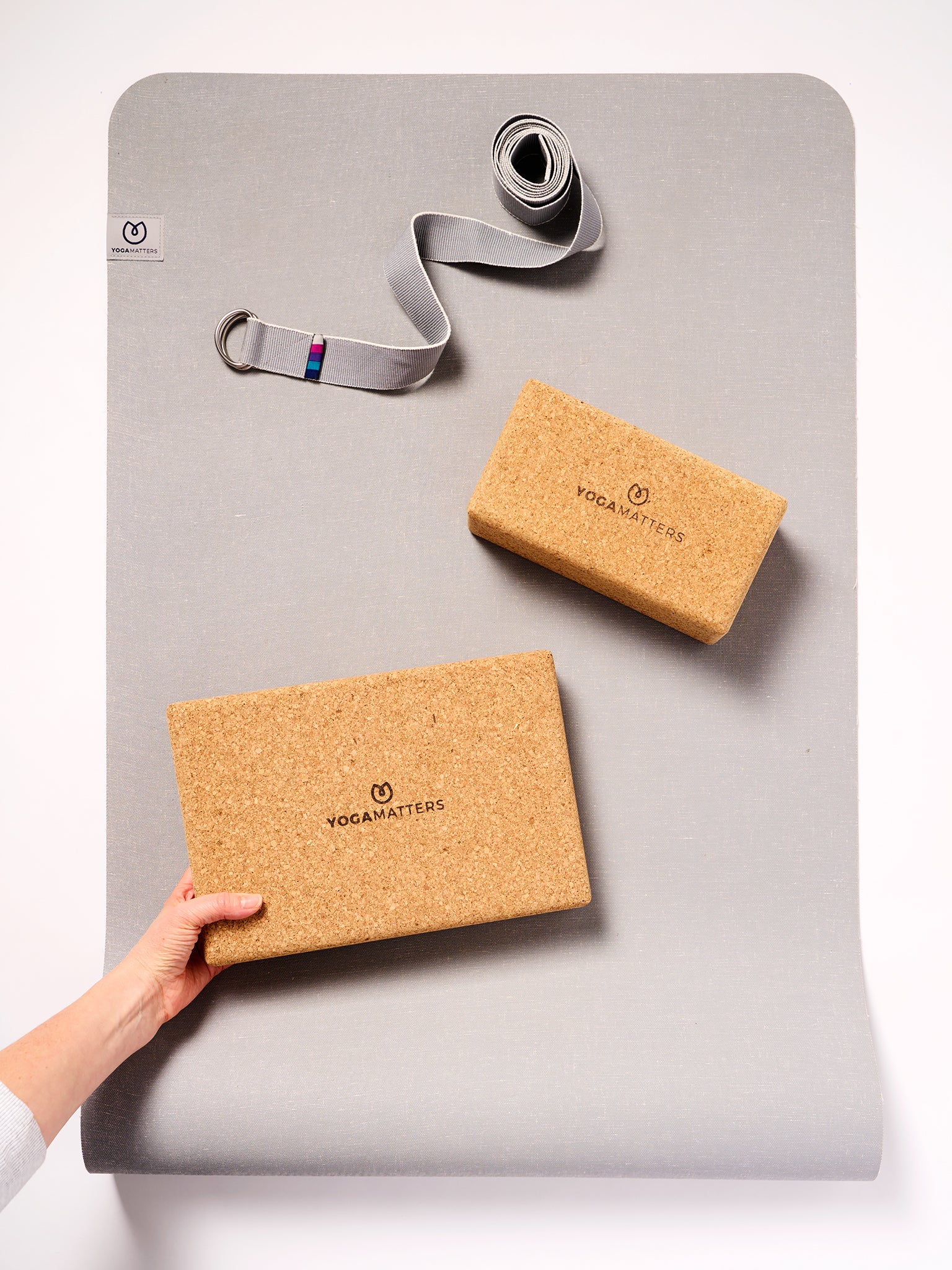 Eco-Friendly Yoga Kit for Beginners - Non-Slip Mat, Blocks & Strap - Perfect for Home, Studio & Travel Yoga Practice