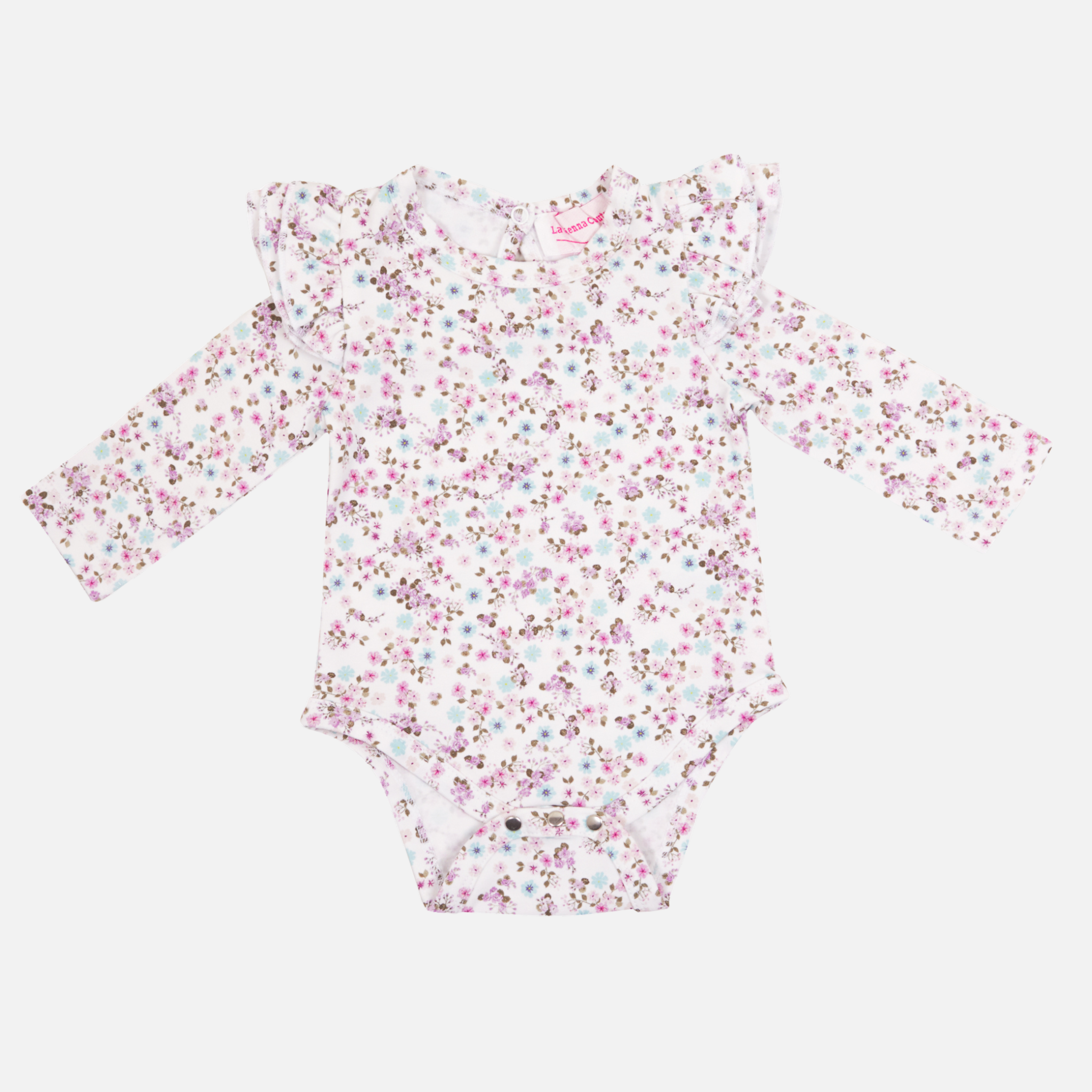 Floral Long Sleeve Flutter Top - Auriella Women's Boho Blouse for Spring Summer | Perfect for Date Night, Beach Cover Up & Casual Outfits