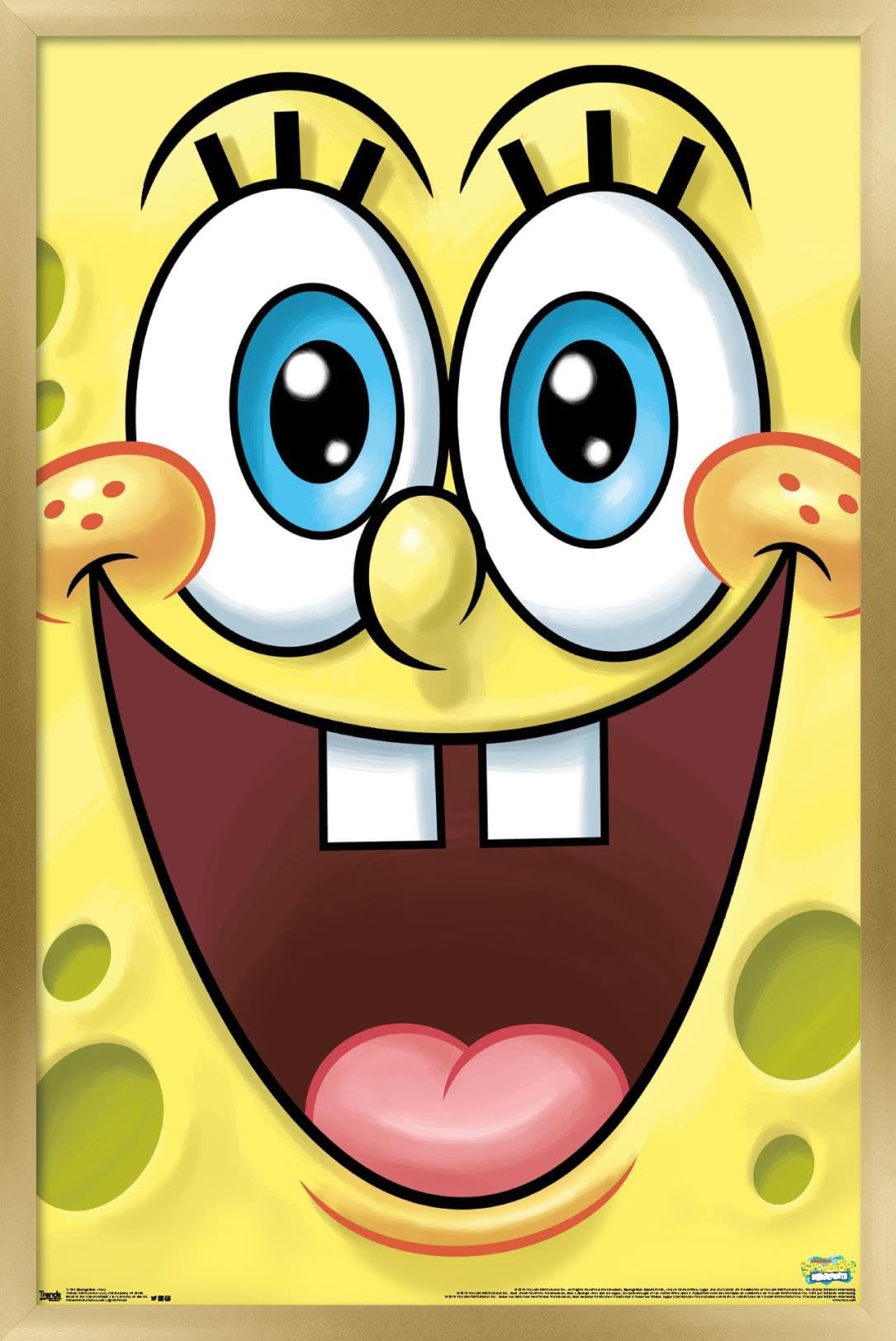 Trends International Nickelodeon SpongeBob SquarePants Gold Framed Wall Poster 14.725