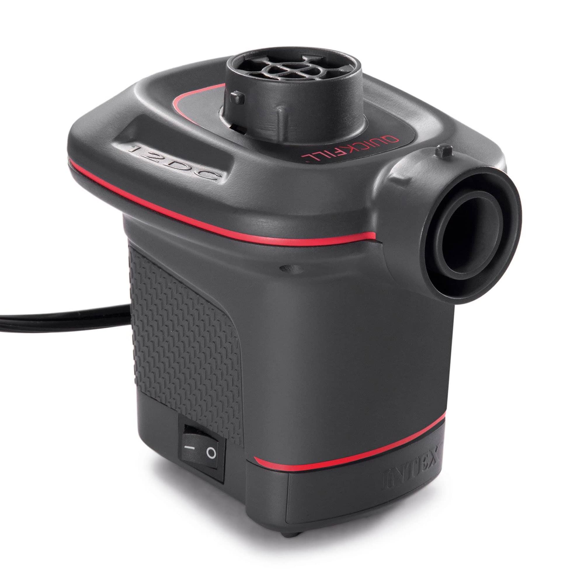 Intex Quick-Fill DC Electric Air Pump - High Power 21.2 CFM Airflow for Inflatable Pools, Air Mattresses & Water Toys | Fast Inflation for Camping, Beach & Backyard Use