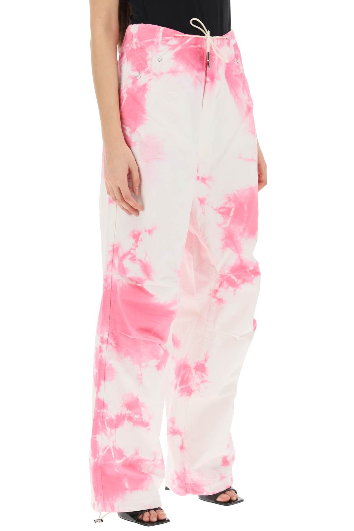 Darkpark Tie Dye Cotton Baggy Pants for Women - Boho Hippie Loose Fit Joggers for Yoga, Beach, and Festival Outfits