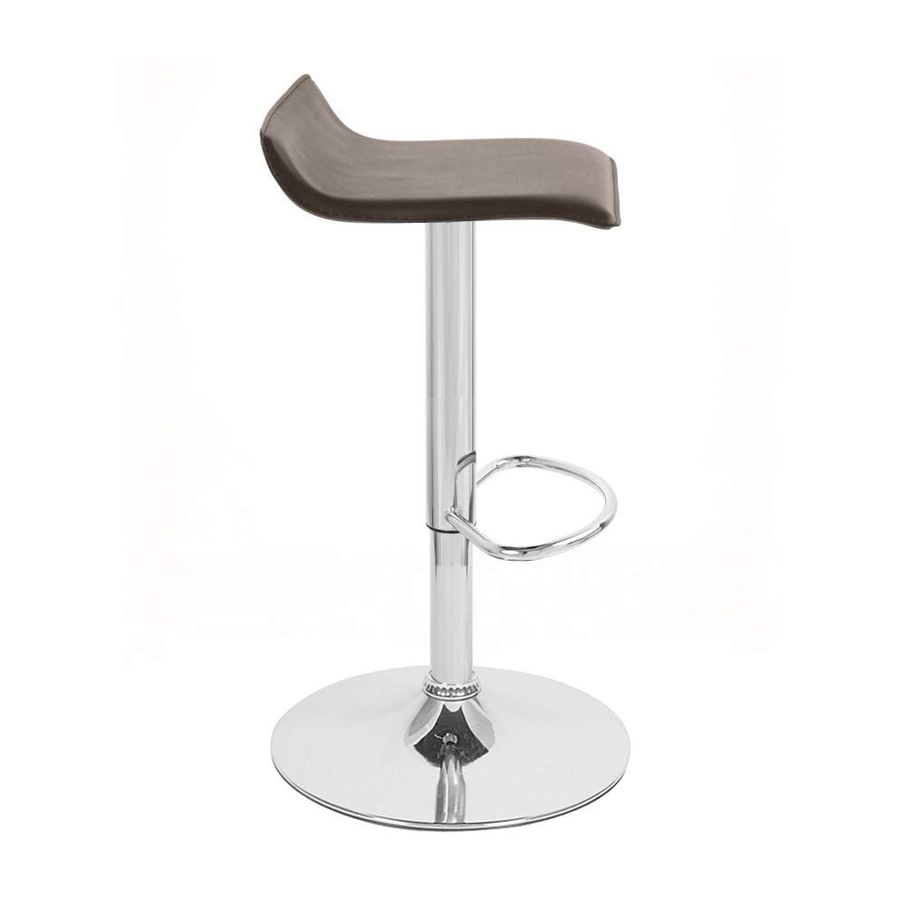 Sigma Modern Adjustable Height Leather Bar Stool - Ergonomic Design for Kitchen, Bar & Dining Room