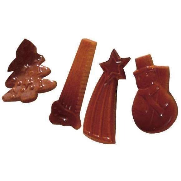Premium Yule Log Chocolate Mold - Christmas Baking Decorations for Holiday Desserts, Cakes, and DIY Treats