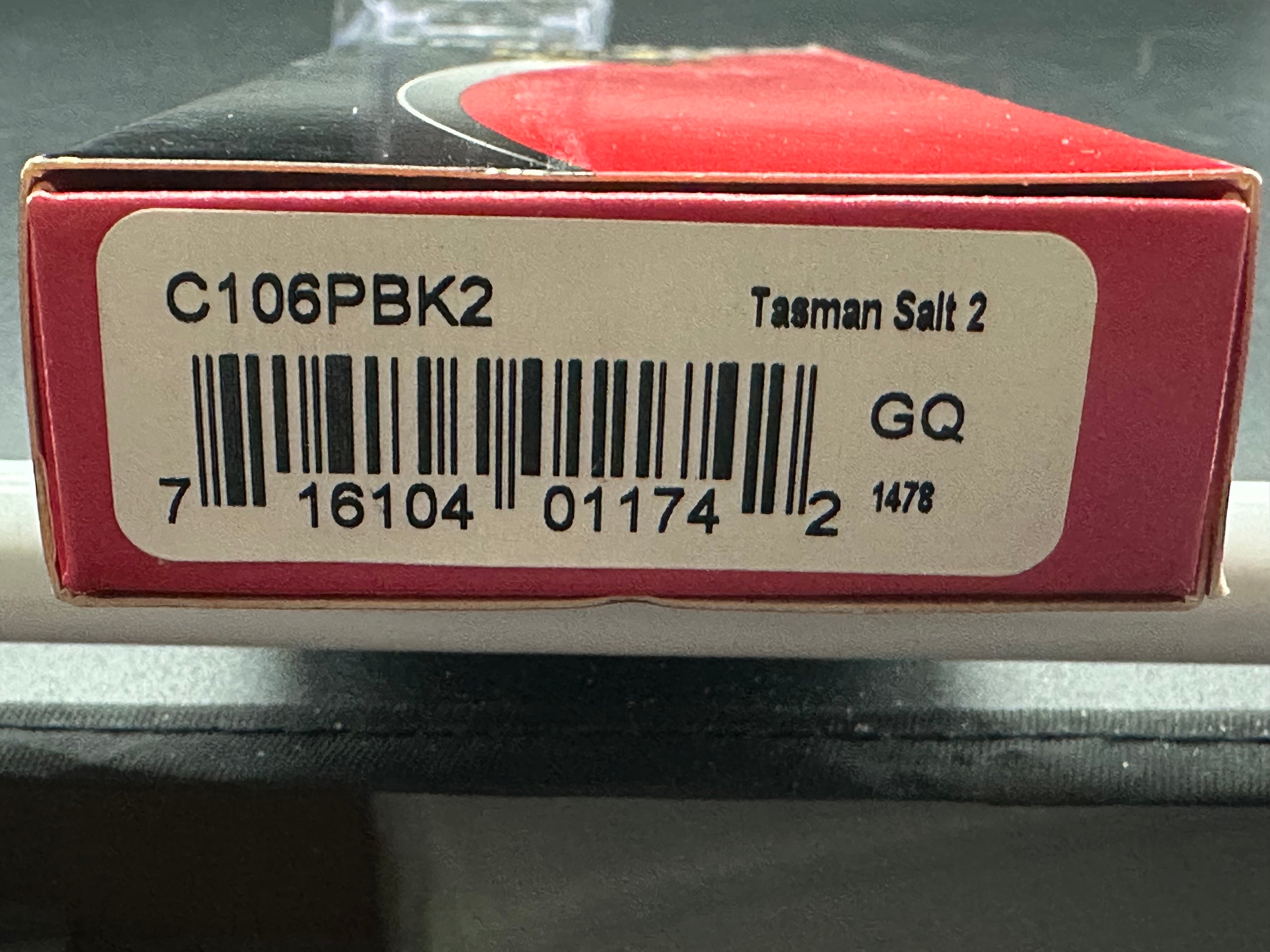 Spyderco Tasman Salt 2 Lock Back Knife - Black FRN Handle, 2.8