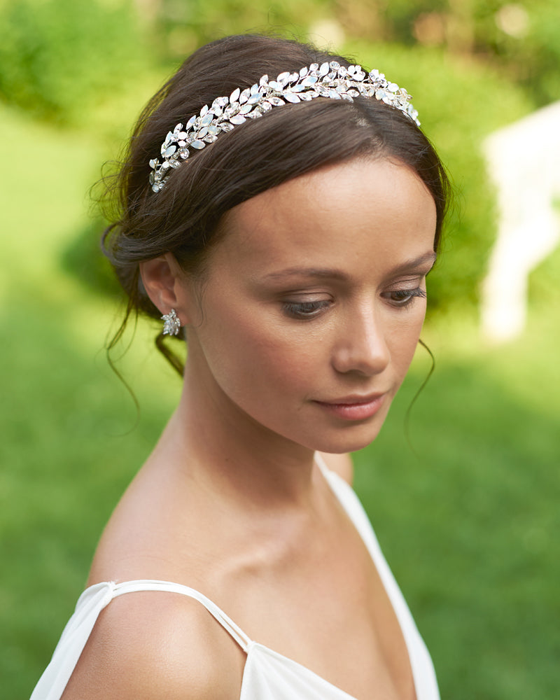 Anastasia Opal Headband for Women - Elegant Crystal Hair Accessory for Weddings, Parties & Special Occasions