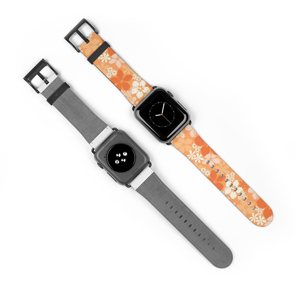 Groovy Pua Watch Band - Durable Silicone Replacement Strap for Apple Watch, Fitbit & Samsung - Perfect for Workouts, Swimming & Everyday Wear
