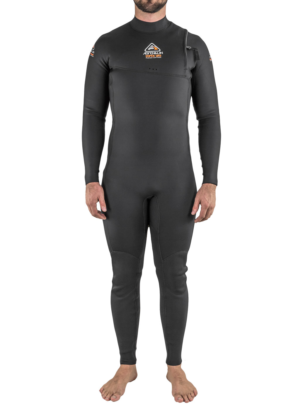 Adrenalin Men's Hyperdry 3/2mm Zipperless Steamer Wetsuit for Surfing, Diving & Water Sports - Premium Neoprene Full Wetsuit with Thermal Protection