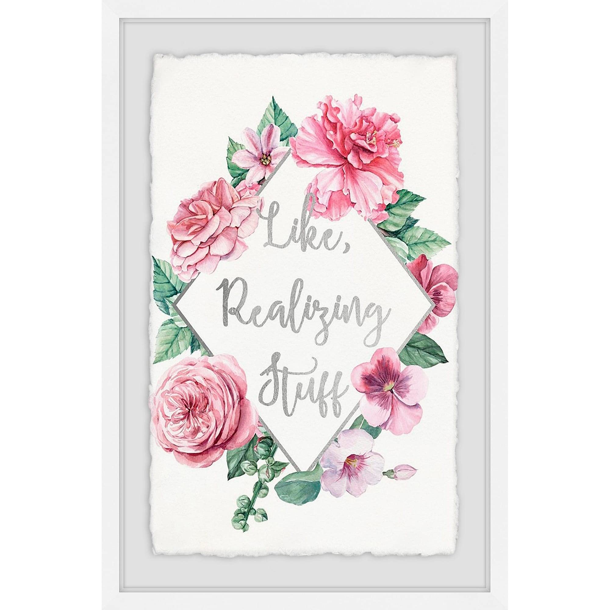 Handmade Framed Print 'Realizing Stuff II' - 24 x 36 Inch Wall Art by Marmont Hill | Perfect for Living Room, Bedroom & Office Decor
