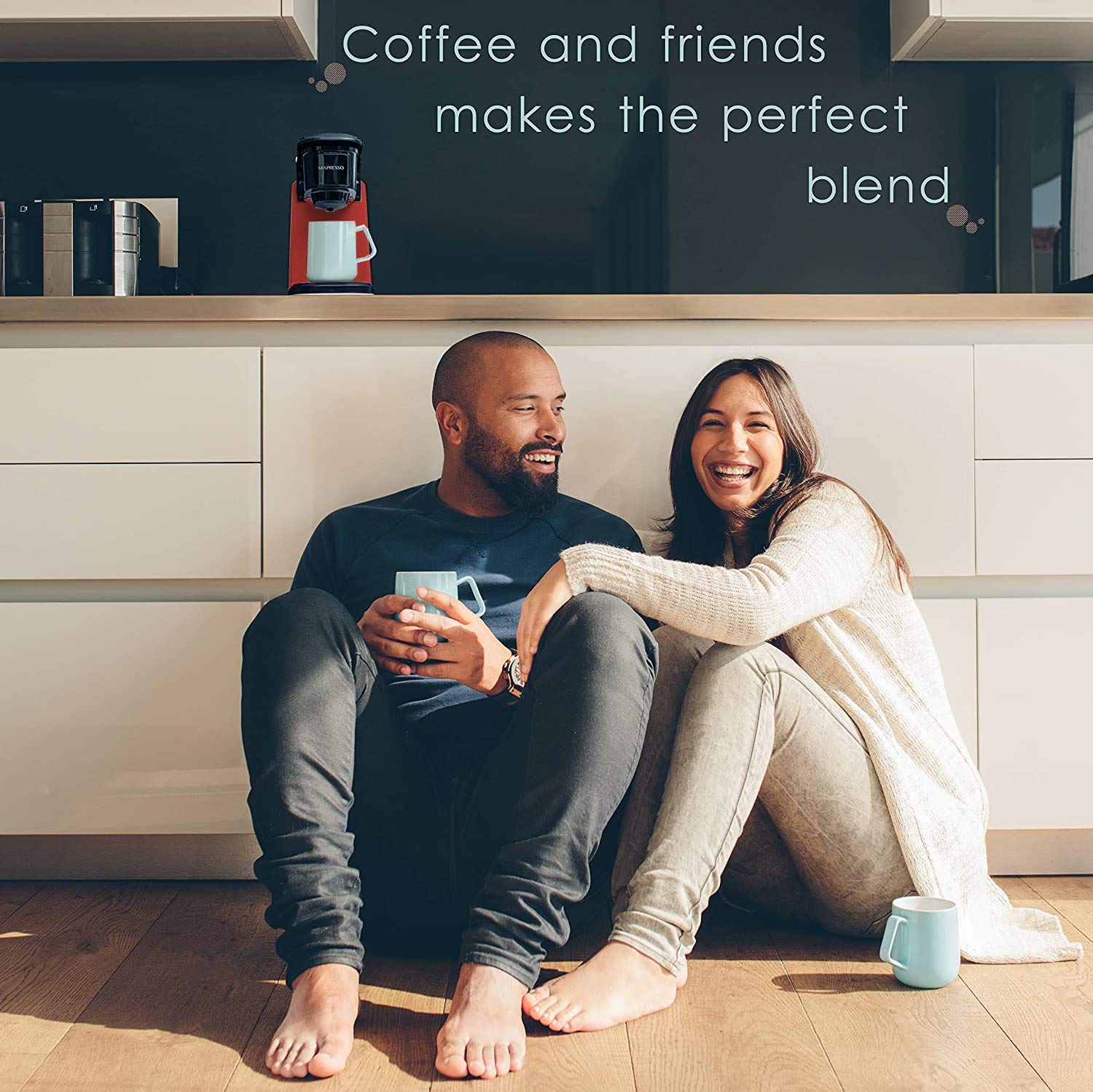 Mixpresso Single Serve Coffee Maker - 12oz Personal Coffee Brewer with Quick Brew Technology & One-Touch Function, Compatible with Single-Cup Pods - Perfect for Home, Office, or Travel Use