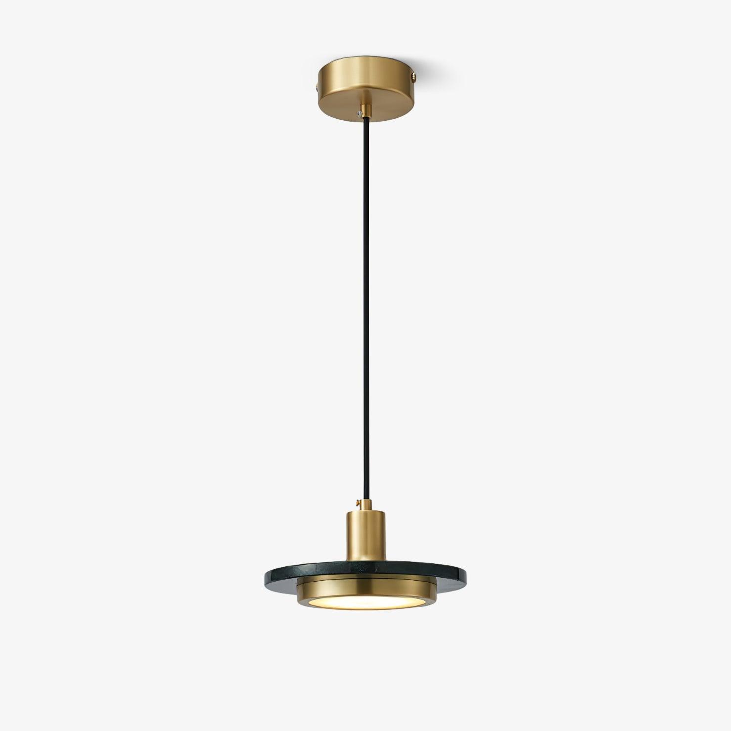 Modern Double Circle Pendant Light Fixture - Industrial Style Ceiling Lamp for Dining Room, Kitchen, Living Room & Bedroom