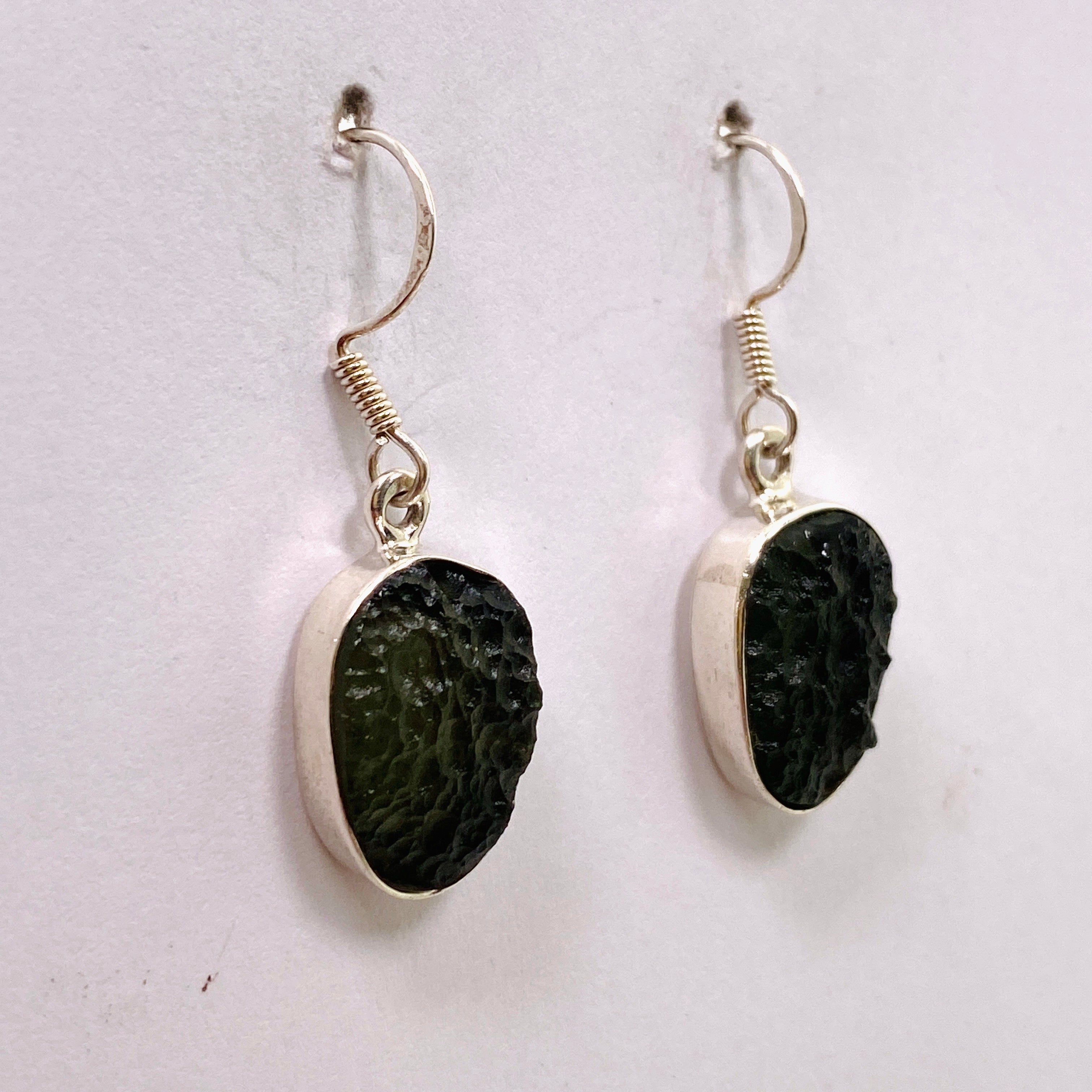 17mm Moldavite Earrings - Genuine IVME 01 Certified - Perfect for Spiritual Healing, Meditation & Energy Work