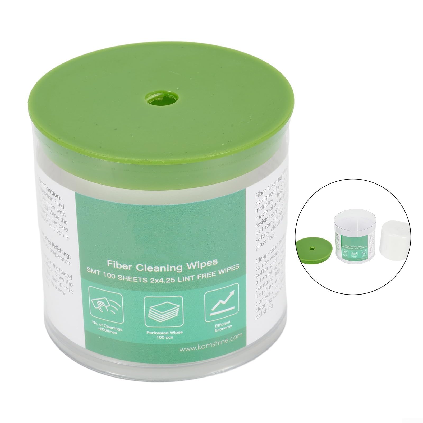 Komshine FOCW Fiber Wipes - 600+ Uses for Optics & Electronics Cleaning