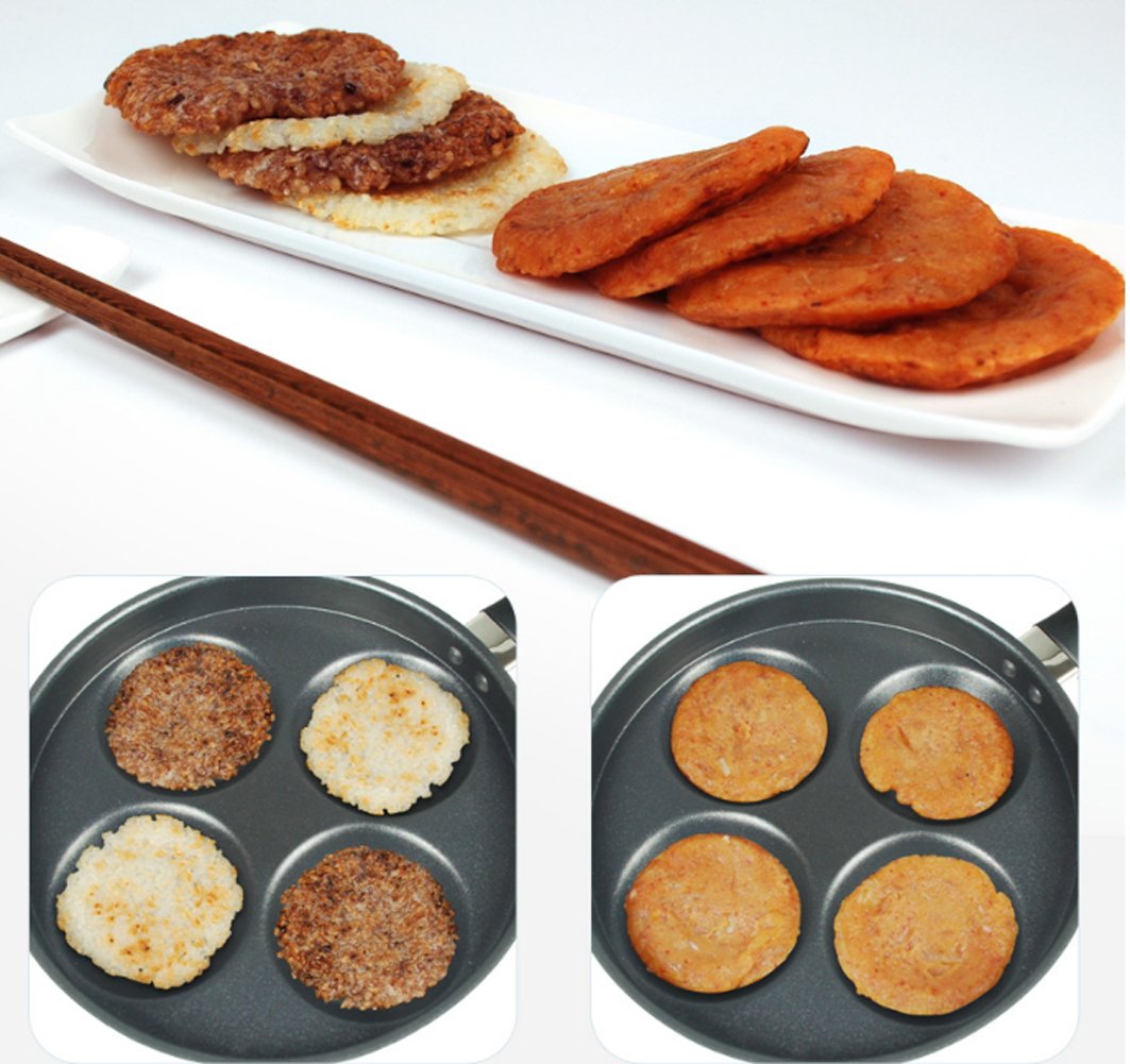 Non-Stick Egg Pan - 8 Inch Pancake & Frying Pan with Lid, Perfect for Eggs, Omelets & Breakfast Cooking - Ideal for Home Kitchen, Camping & RV Use