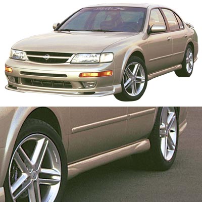 1997-1999 Nissan Maxima 5-Piece Body Kit - Front Bumper, Side Skirts & Rear Lip Spoiler - Aggressive Style Upgrade for Street Racing & Car Shows
