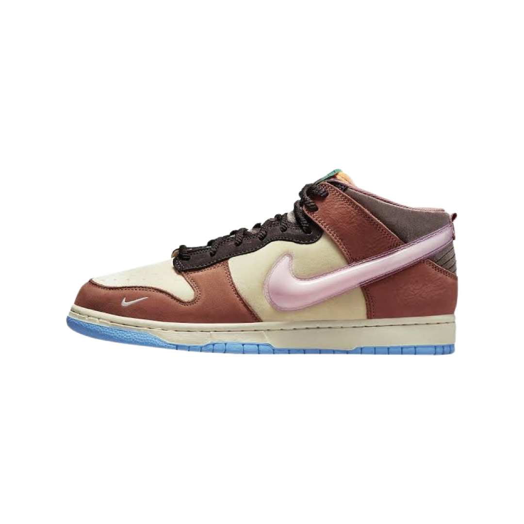 Nike Dunk Mid Sneakers in Soft Pink - Women's & Men's Basketball Shoes for Casual Wear, Street Style & Gym Workouts