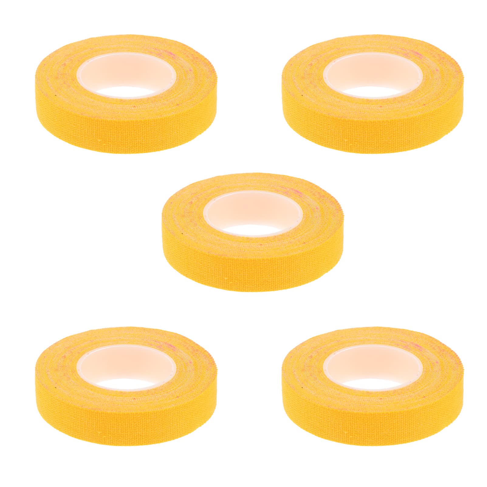 5pcs Elastic Cotton Nail Tape for Guzheng & Pipa - Yellow Adhesive Finger Protector for Zither Strings Instrument | Perfect for Traditional Chinese Music Performance & Practice