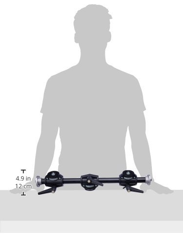 Manfrotto 131DDB Heavy Duty Tripod Accessory Arm for DSLR, Mirrorless & Video Cameras - Professional Studio Mount for Vlogging, Live Streaming & Photography - Durable Support for YouTube, Filmmaking & Content Creation - Perfect for Home Studios, Outdoor Shoots, Lighting Setup & Multi-Angle Shots