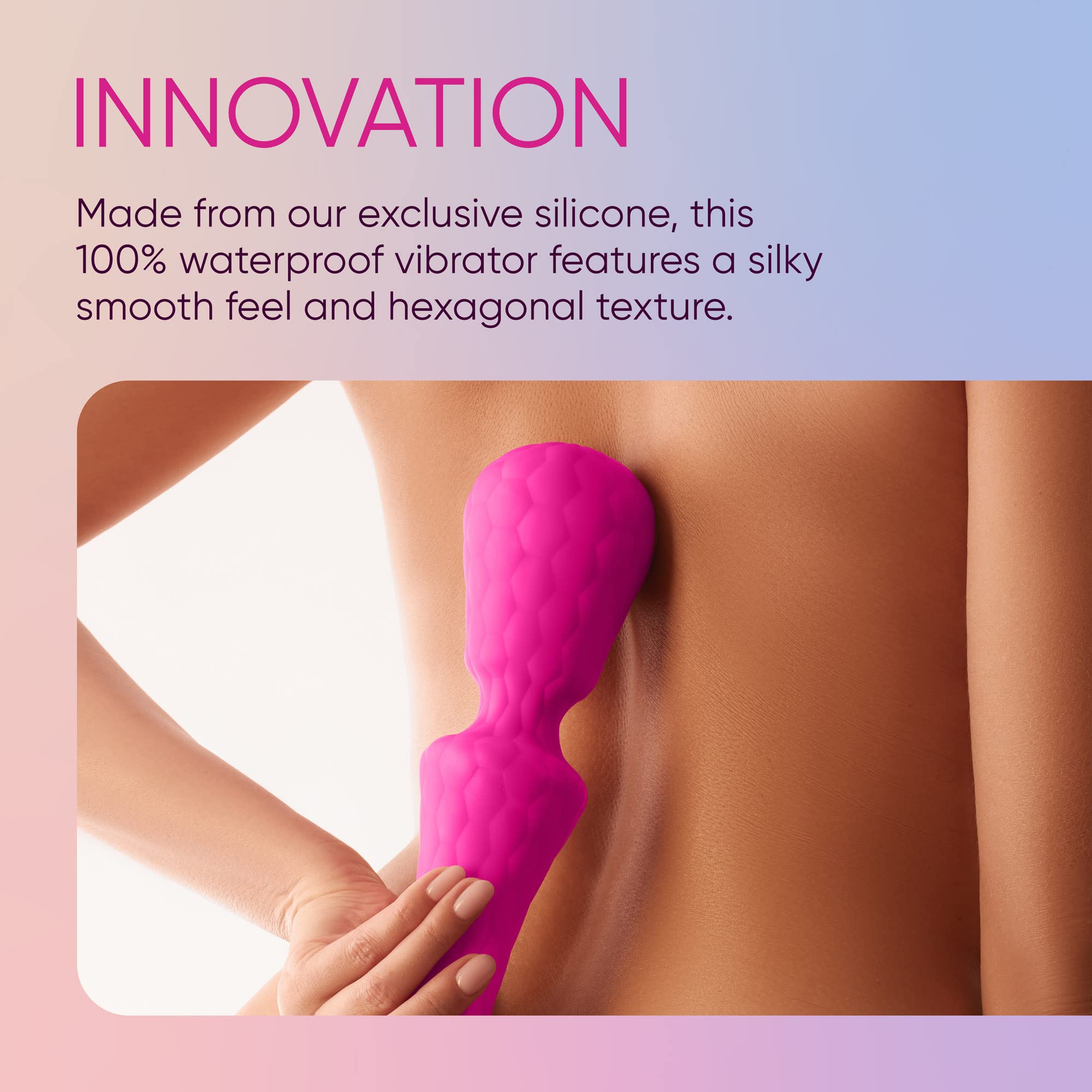 Premium XL Ultra Wand Vibrator - Powerful 10-Speed Rechargeable Silicone Sex Toy for Women & Couples - Flexible Head with Vibration Dampener, 100% Waterproof & Boost Mode - Perfect for Solo Play, Couples Intimacy & Sensual Massage (Large Size, Pink)