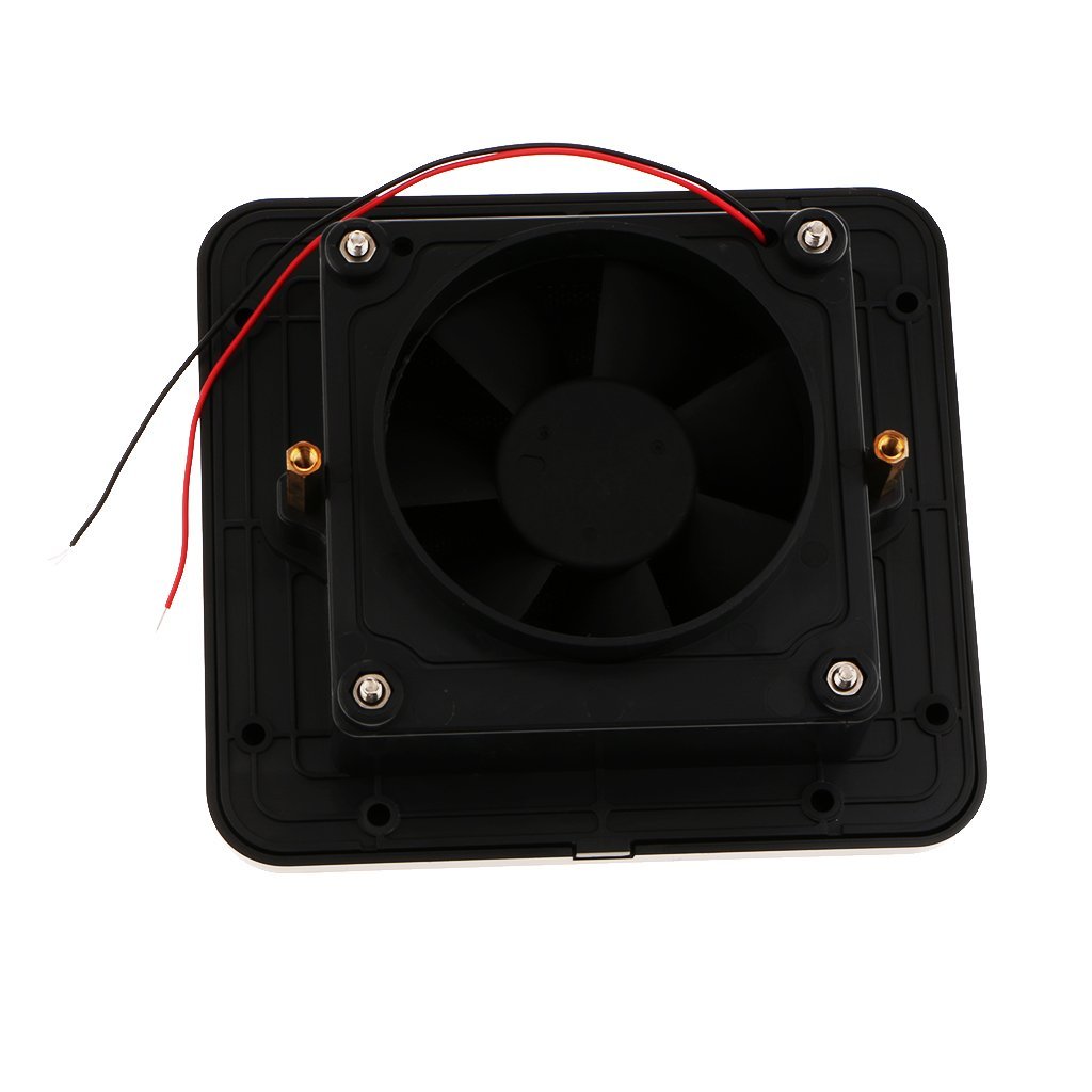MACHSWON 12V RV Ventilation Fan - Durable Plastic RV Camping Cooling Fan for Motorhome, Trailer & Caravan - Black Side Air Vent & Exhaust Fan | Perfect for RV Travel, Road Trips & Outdoor Adventures