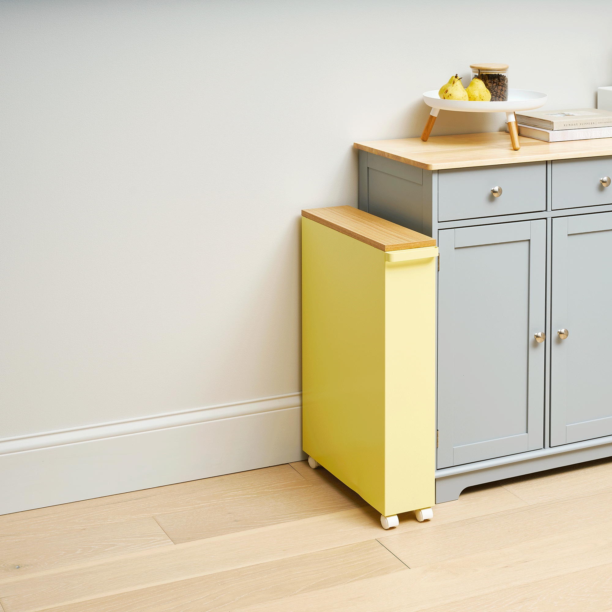 Heavy-Duty Rolling Storage Cart with 27-Inch Height - Steel Utility Cart for Kitchen, Office, or Workshop Organization