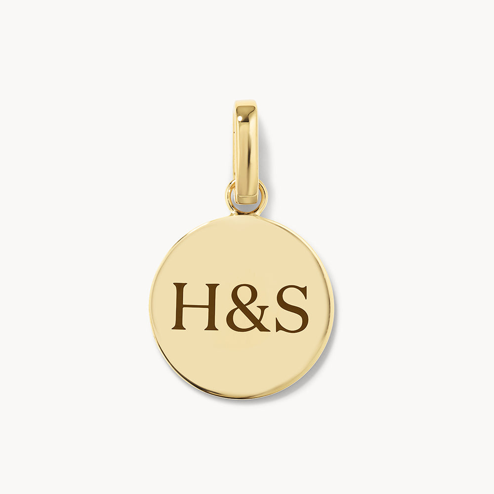 Personalized Gold Maxi Engravable Disc Pendant - Custom Name Necklace for Women, Gift for Mom, Wife, Anniversary, Birthday - Perfect for Everyday Wear & Special Occasions