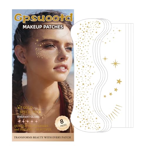 8PCS Gold Glitter Freckles-A15+A20