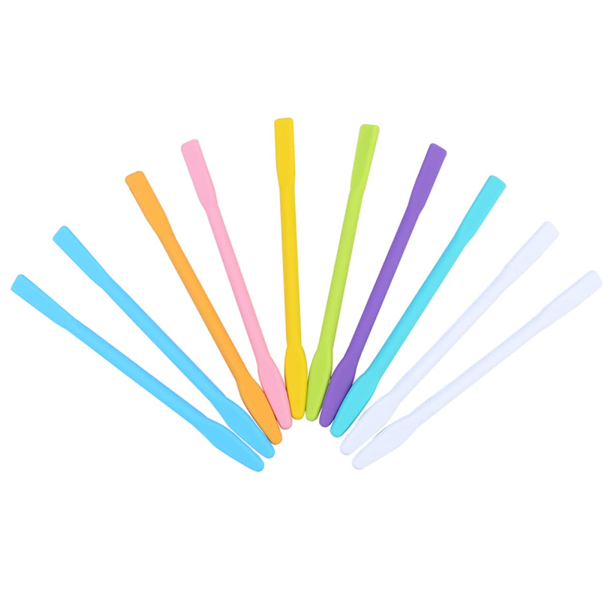 20 Pcs Silicone Mask Stirring Sticks - DIY Makeup Tool for Mixing Facial Masks, Mud Masks & Skincare Products | Perfect for Spa, Beauty Salon & At-Home Skincare Routine