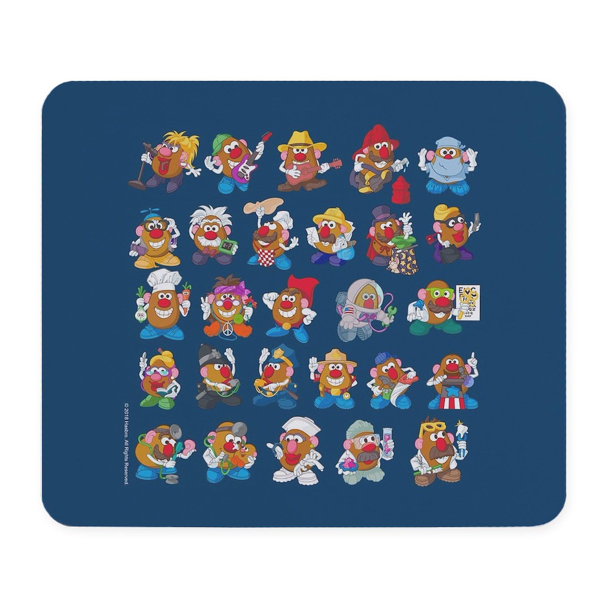 Non-Slip Rubber Gaming Mousepad with Mr. Potato Head Design - Perfect for Office, Home & Gaming Setups | CafePress