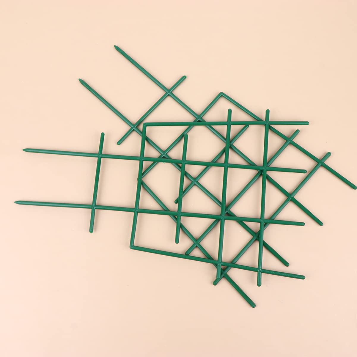 DOITOOL 5-Pack Mini Climbing Trellis for Potted Plants - Plastic Garden Trellis Support for Vines, Indoor & Outdoor DIY Plant Climbing Frame - Perfect for Tomatoes, Peas, and Flowering Vines in Home Gardens