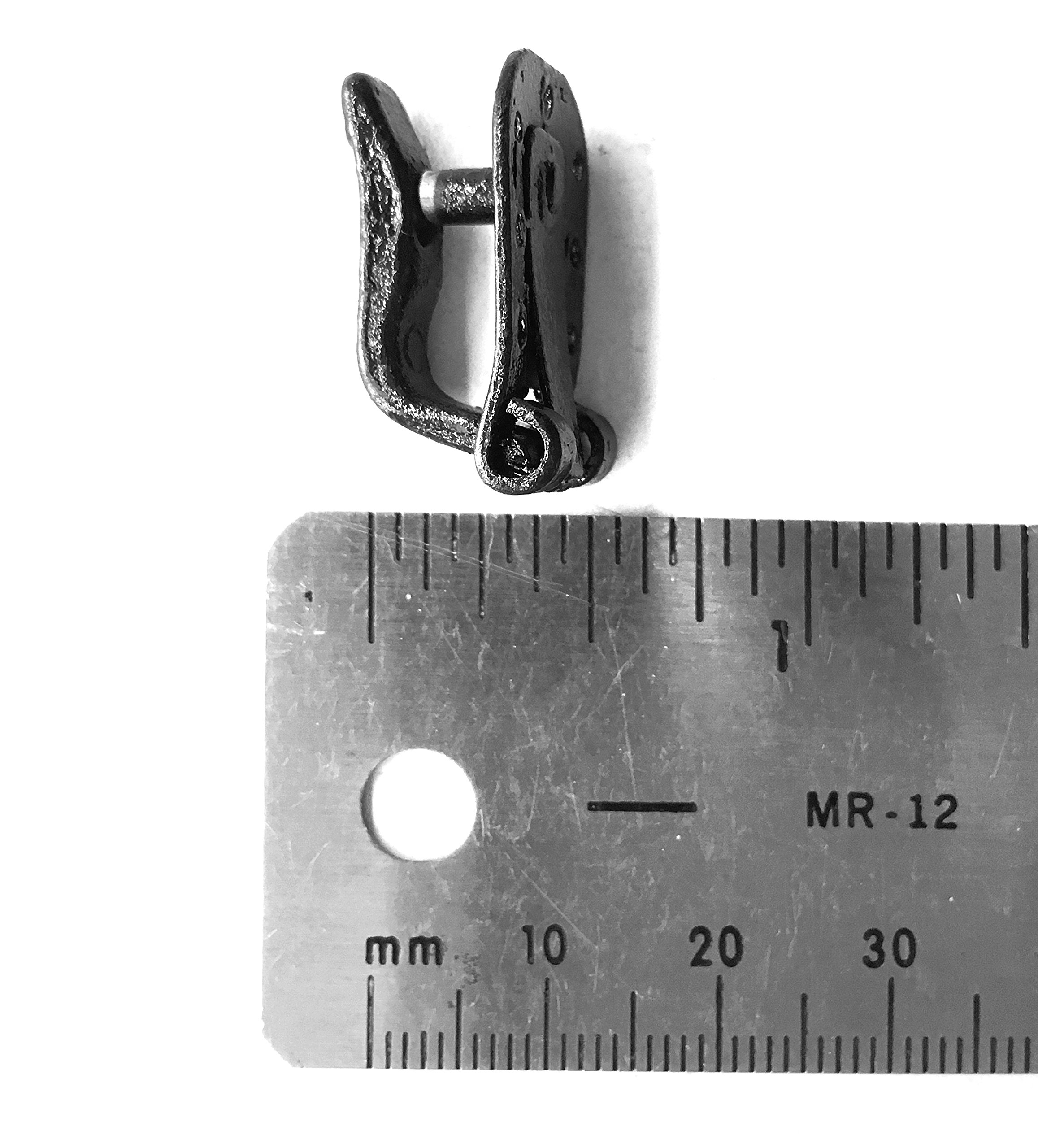 Premium Black Fur Hooks and Eyes - 3-Pack for Coats & Jackets | European Style Fasteners for Winter Outerwear & Fashion Accessories