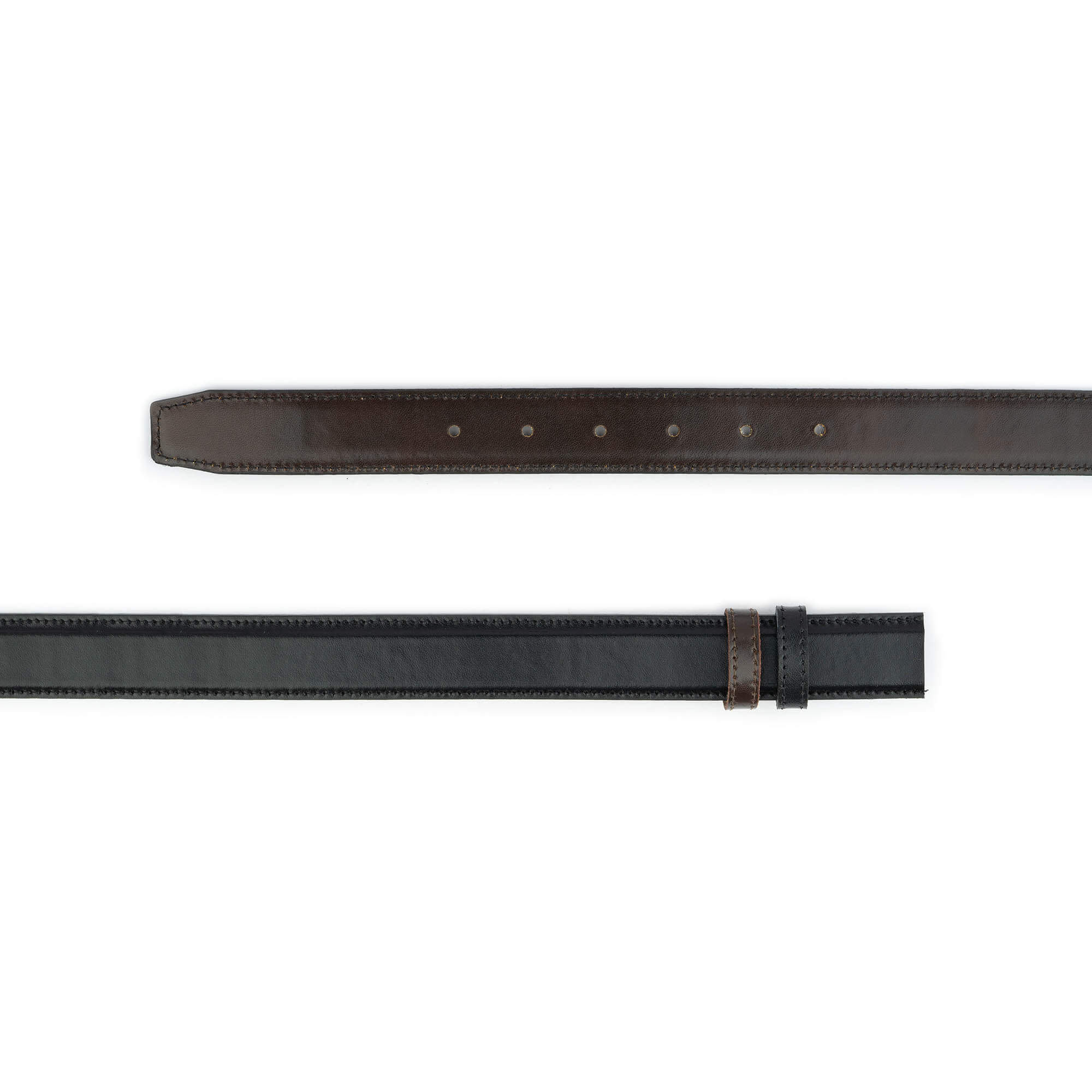 Men's Reversible Black & Brown Leather Belt Strap Replacement for Cartier Buckles 30mm - Perfect for Dress Pants, Jeans & Formal Occasions