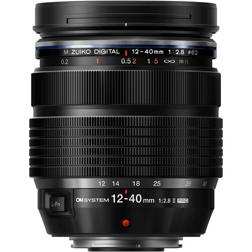 OM SYSTEM M.Zuiko Digital ED 12-40mm f/2.8 PRO II Lens - Professional Zoom Lens for Micro Four Thirds Cameras - Perfect for Travel, Landscape & Portrait Photography