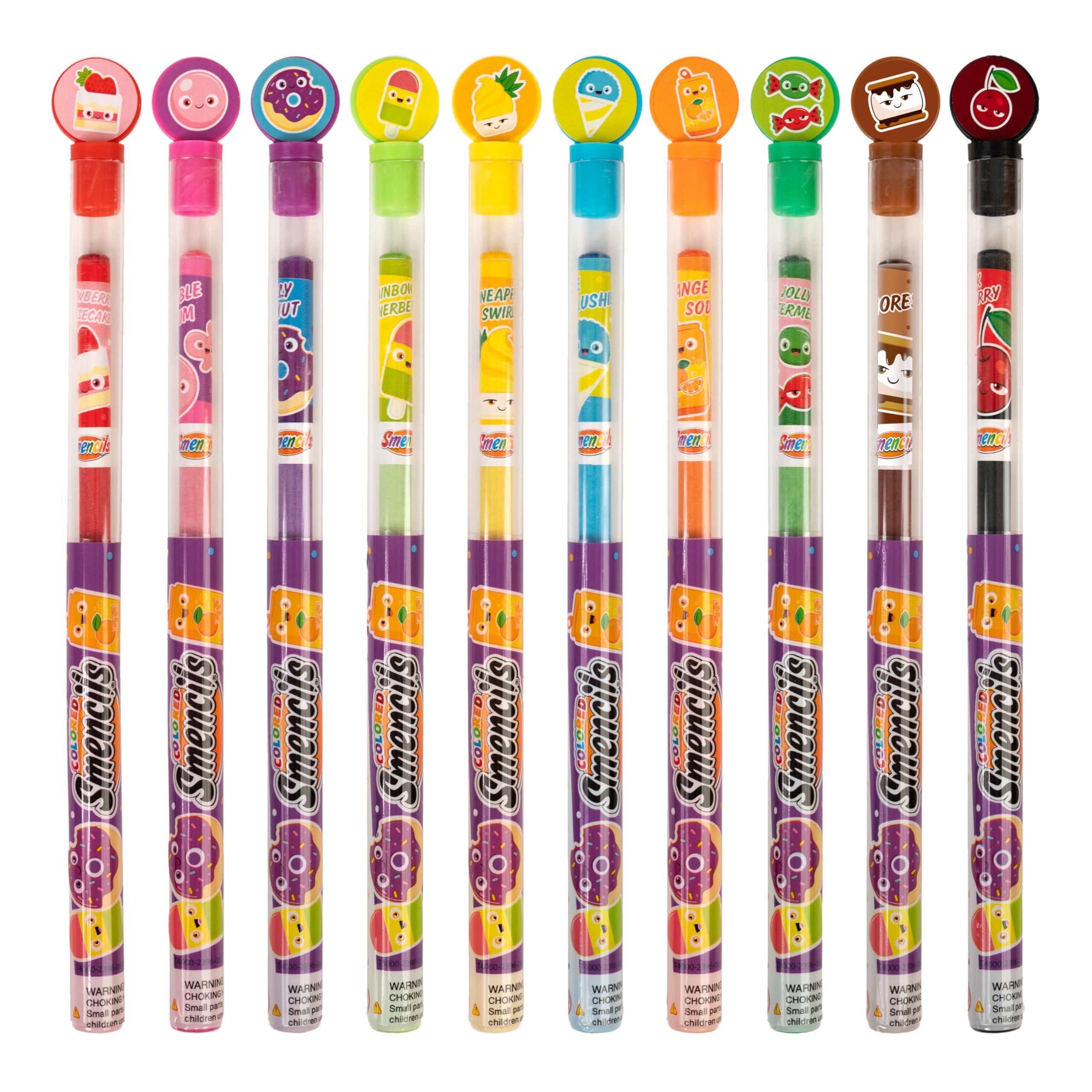 Smencils 2-Pack - 10 Scented Colored Pencils Made from Recycled Newspaper | Non-Toxic, Eco-Friendly Art Supplies for Kids | Perfect for School, Classroom Rewards & Creative Drawing Activities