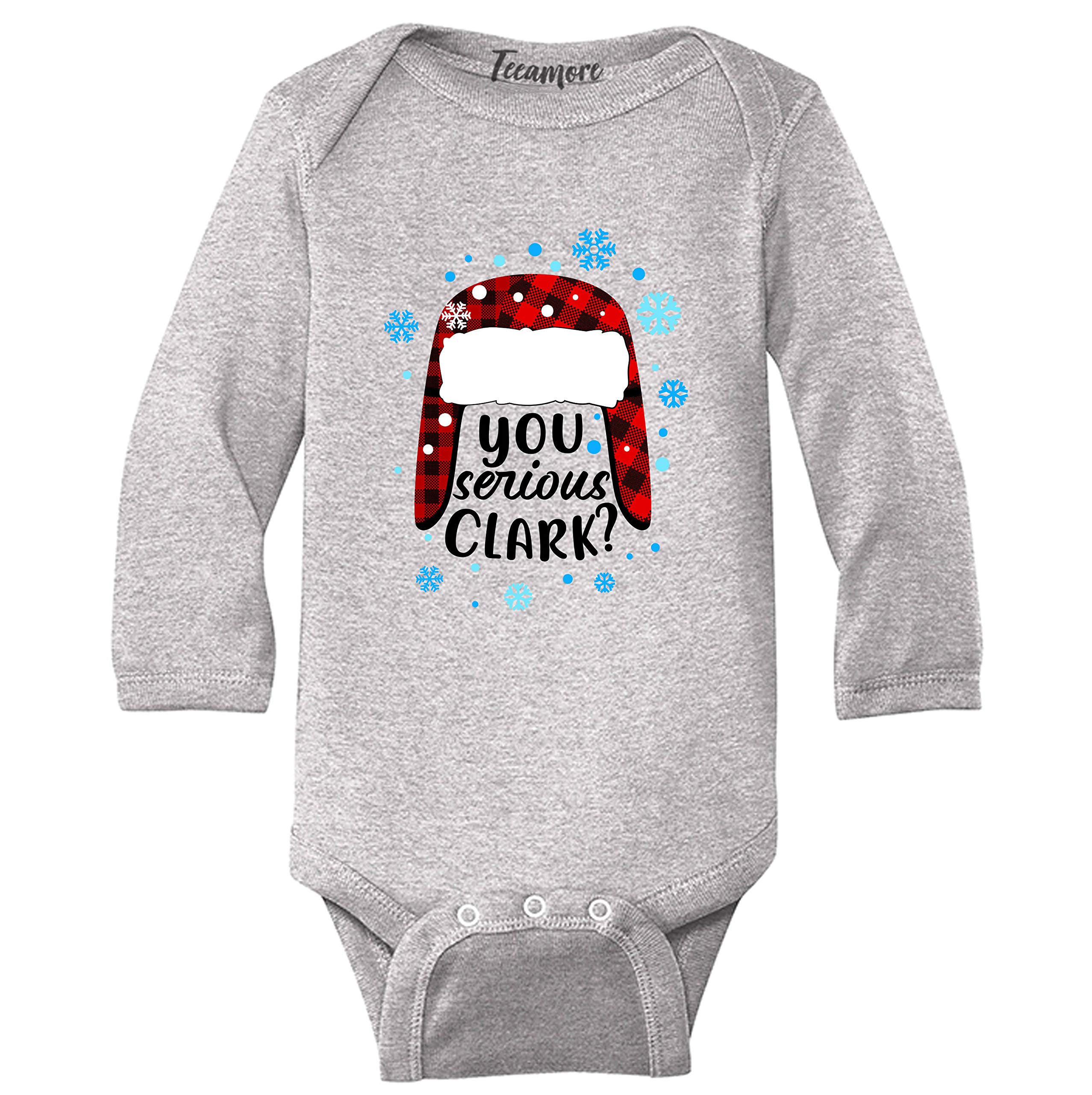 Buffalo Plaid Christmas Baby Bodysuit - Long Sleeve Onesie for Boys & Girls | Holiday Family Photo Outfit & Festive Gift