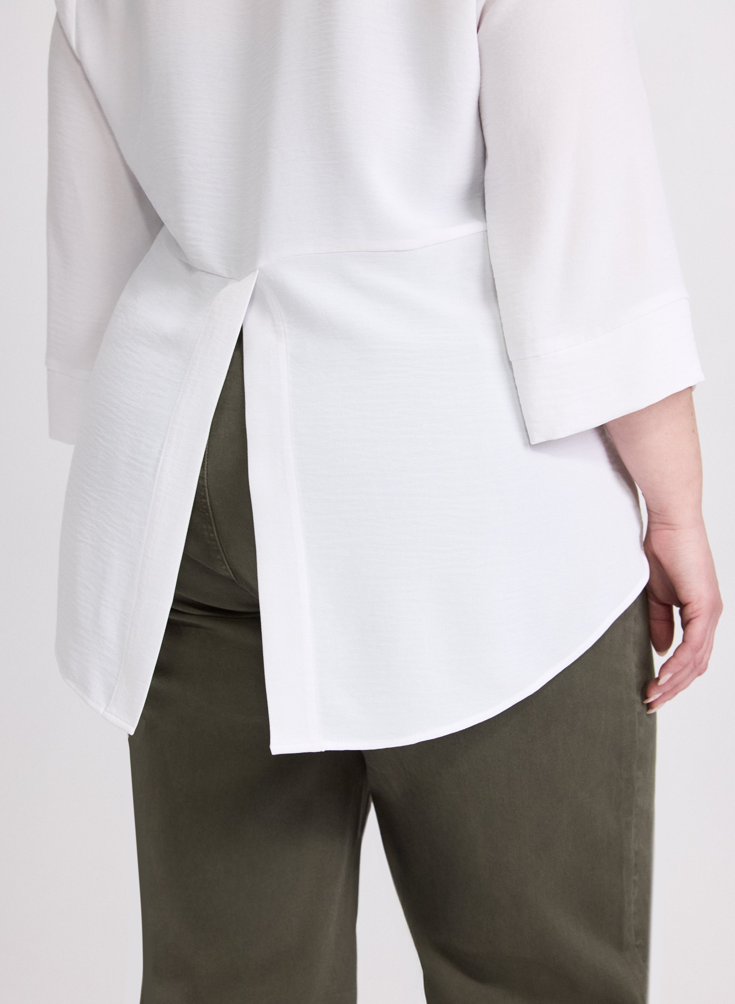 Women's 3/4 Sleeve Blouse - Flowy Casual Tops for Work & Weekend | Office Wear & Date Night Outfits
