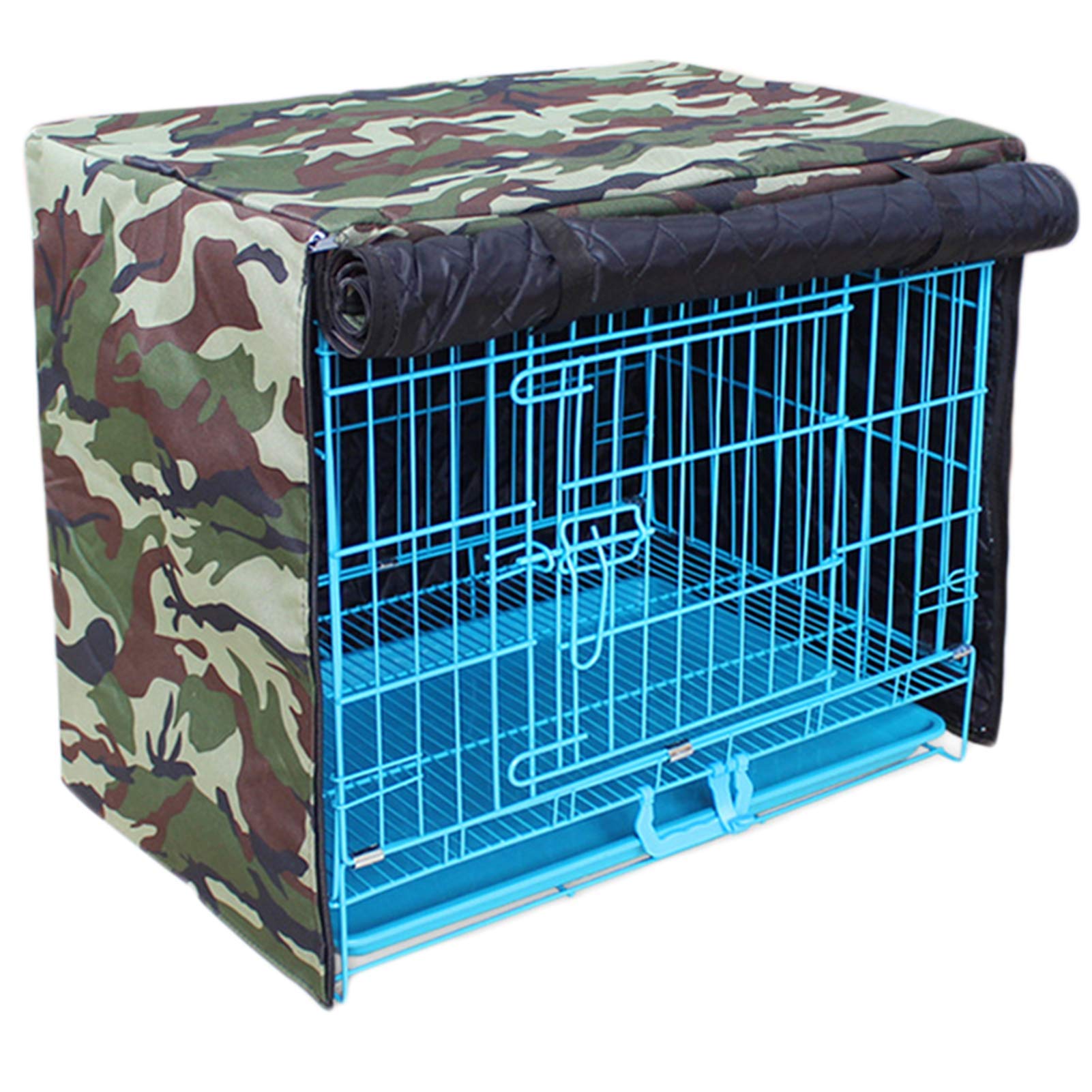 Waterproof Dog Crate Cover for Wire Crates - XXL Outdoor Pet Kennel Cover with Easy On/Off & Adjustable Fit - Perfect for Travel, Camping & Home Use