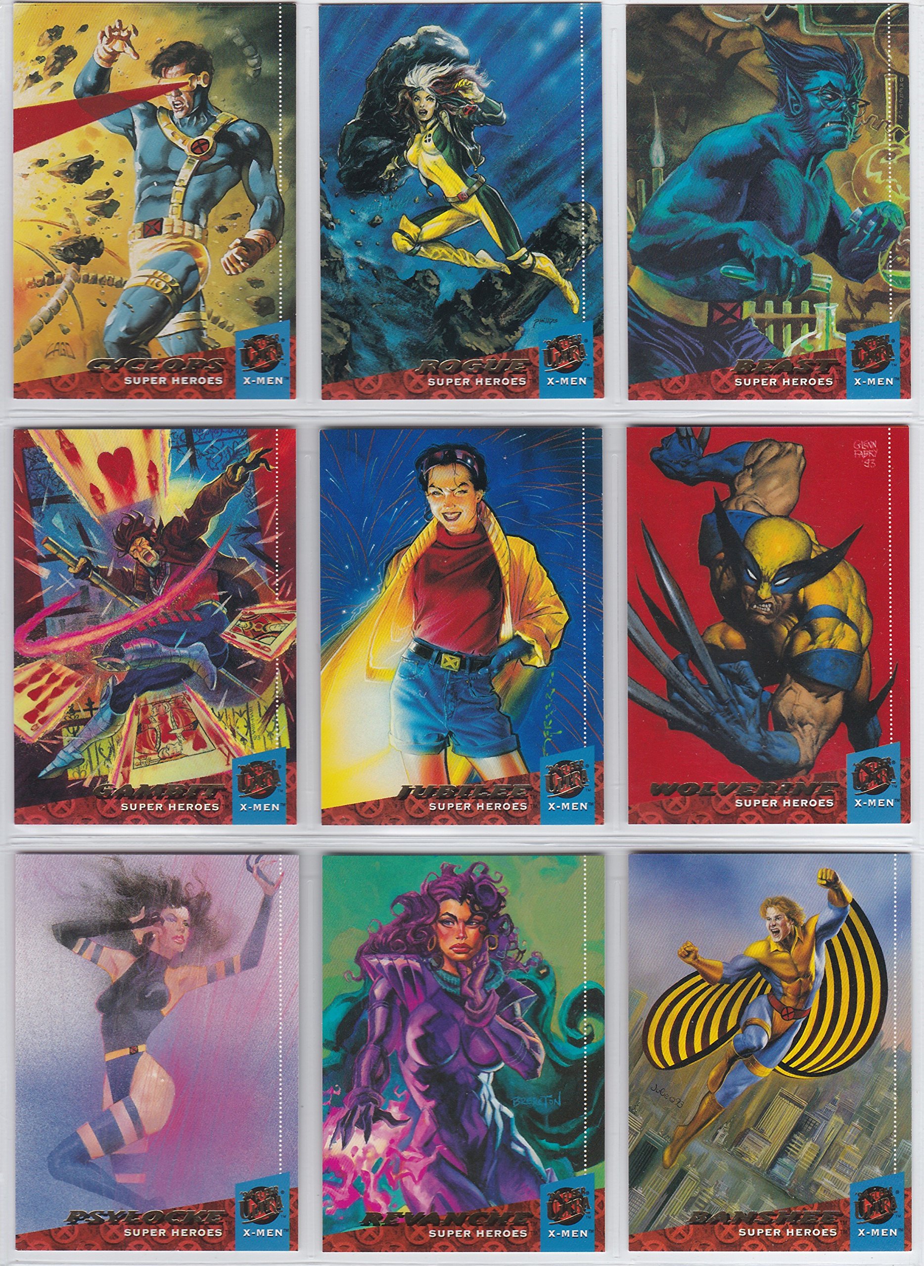 1994 Fleer Ultra X-Men 150-Card Complete Base Set NM/M Condition - Marvel Trading Cards for Collectors & Superhero Fans | Perfect for Display, Investment & Nostalgic Gift Giving