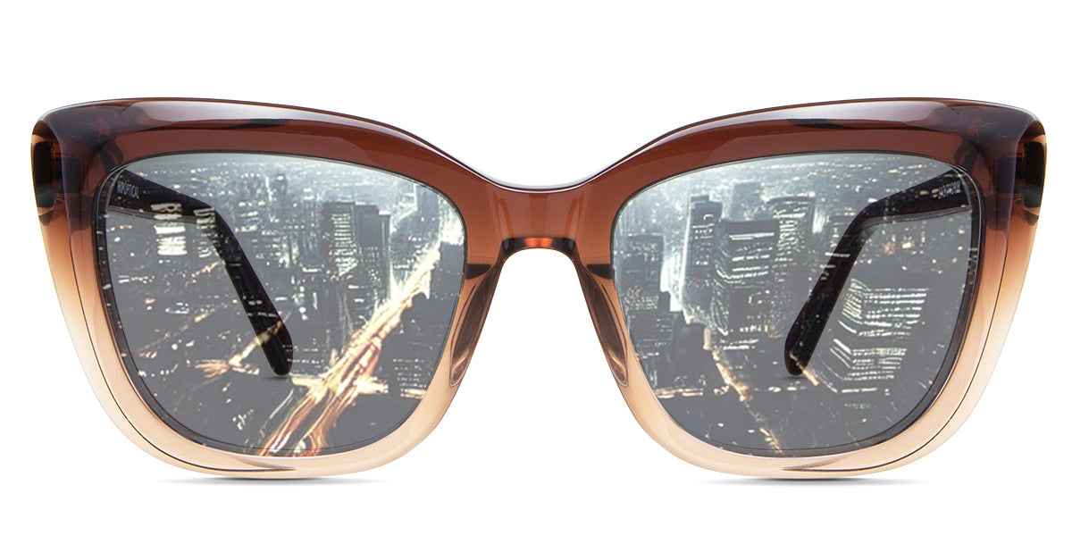 LESA Women's Prescription Tinted Glasses - Stylish & UV Protection for Reading, Driving & Outdoor Activities